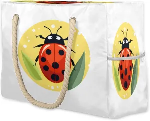 Women's Large Beach Bag Waterproof and Sand-proof Canvas Tote