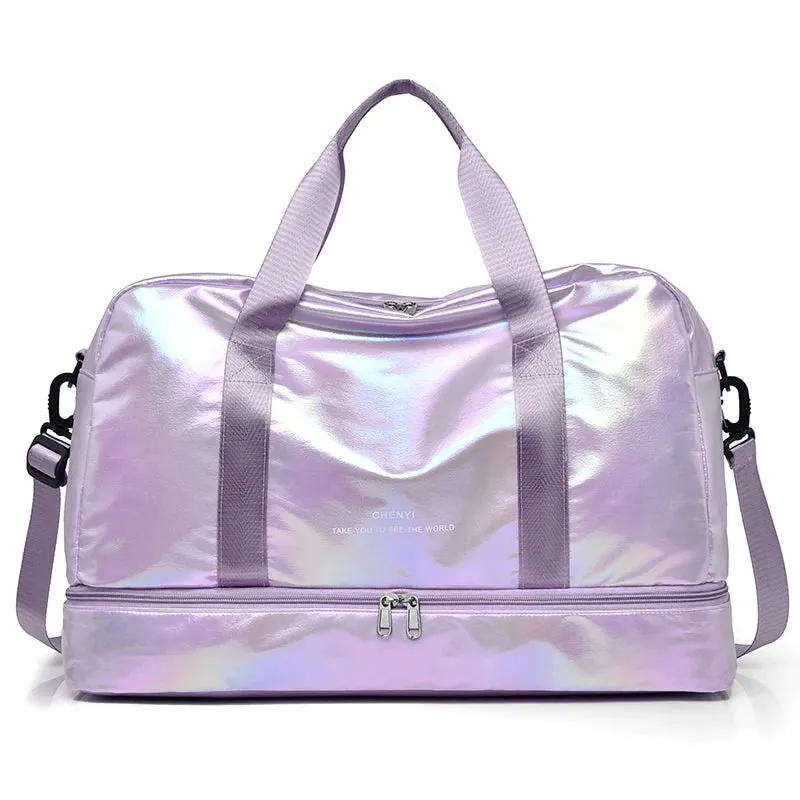 Women’s Large Capacity Travel Handbag – Dry/Wet Separation and Shoe Compartment