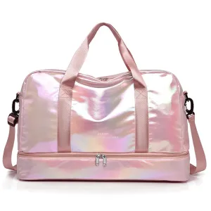 Women’s Large Capacity Travel Handbag – Dry/Wet Separation and Shoe Compartment