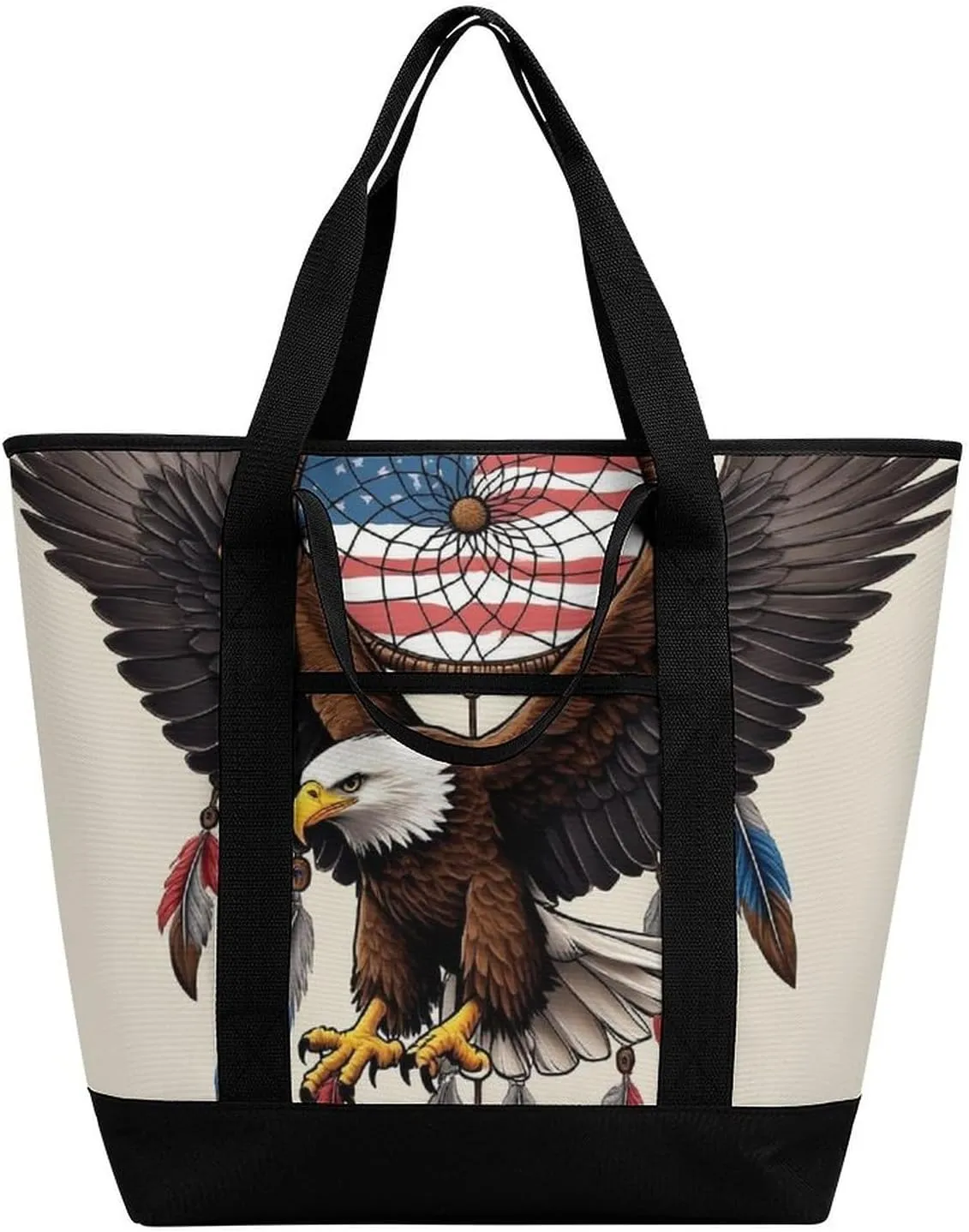 Women's Oversized Thermal Tote Bag Insulated One Shoulder Shopping Carrier