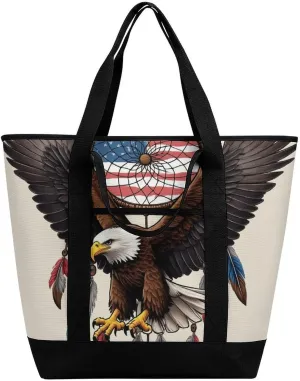 Women's Oversized Thermal Tote Bag Insulated One Shoulder Shopping Carrier
