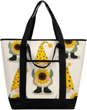 Women's Oversized Thermal Tote Bag Insulated One Shoulder Shopping Carrier