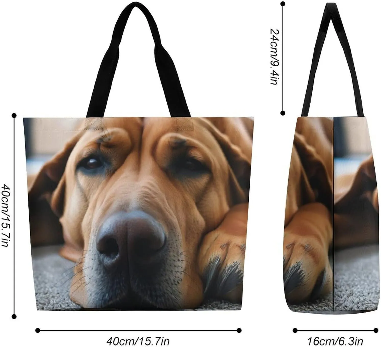 Women's Reusable Grocery Shopping Bag, Portable Shoulder Bag Casual Large Tote Bags
