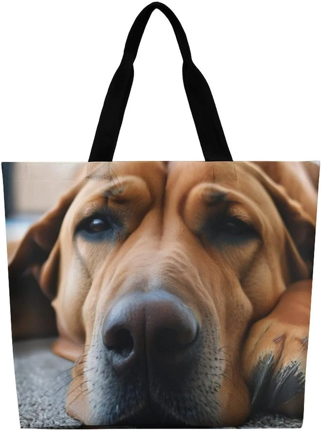 Women's Reusable Grocery Shopping Bag, Portable Shoulder Bag Casual Large Tote Bags