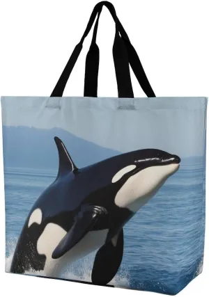 Women's Reusable Tote Bag, Portable Shoulder Handbags Large Capacity Casual Shopping Bags