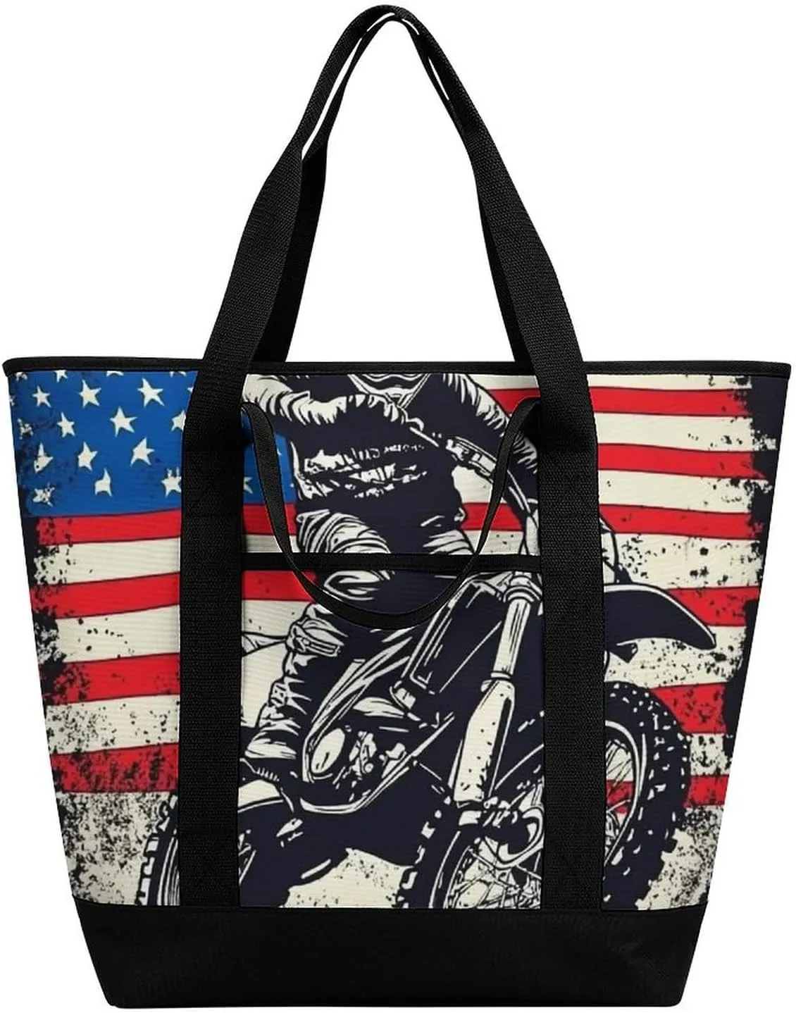 Women's Spacious Thermal Shoulder Bag Stylish Insulated Shopping Tote