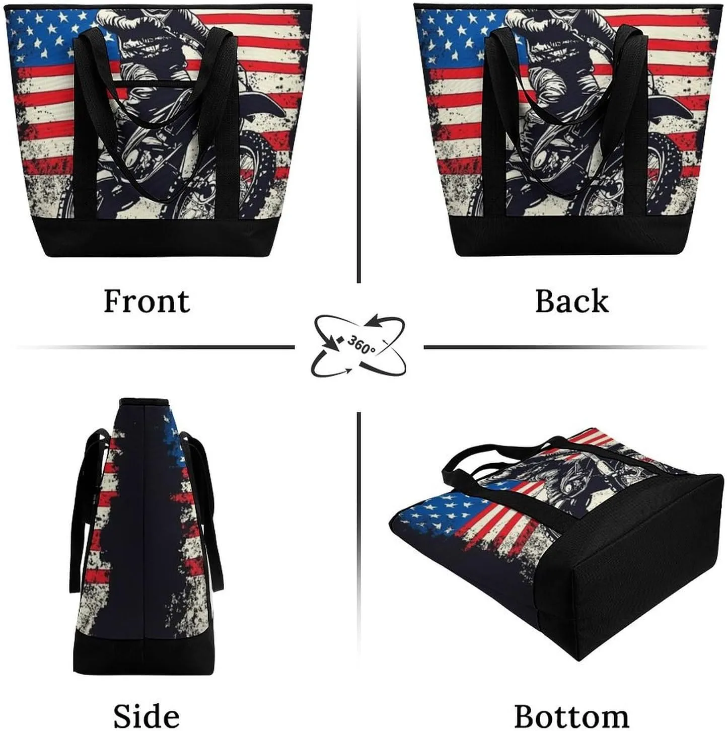 Women's Spacious Thermal Shoulder Bag Stylish Insulated Shopping Tote