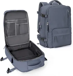 WONHOX Large Travel Backpack Carry on Flight Approved Laptop Work Business Backpack for Women Men Mochila de Viaje