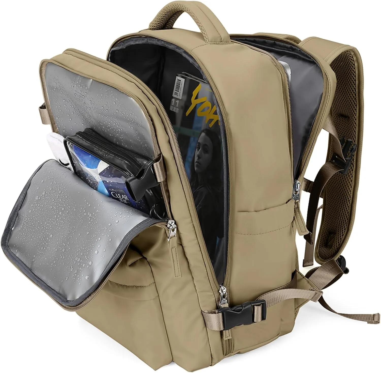 WONHOX Large Travel Backpack Carry on Flight Approved Laptop Work Business Backpack for Women Men Mochila de Viaje