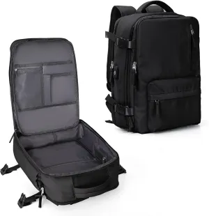 WONHOX Large Travel Backpack Carry on Flight Approved Laptop Work Business Backpack for Women Men Mochila de Viaje