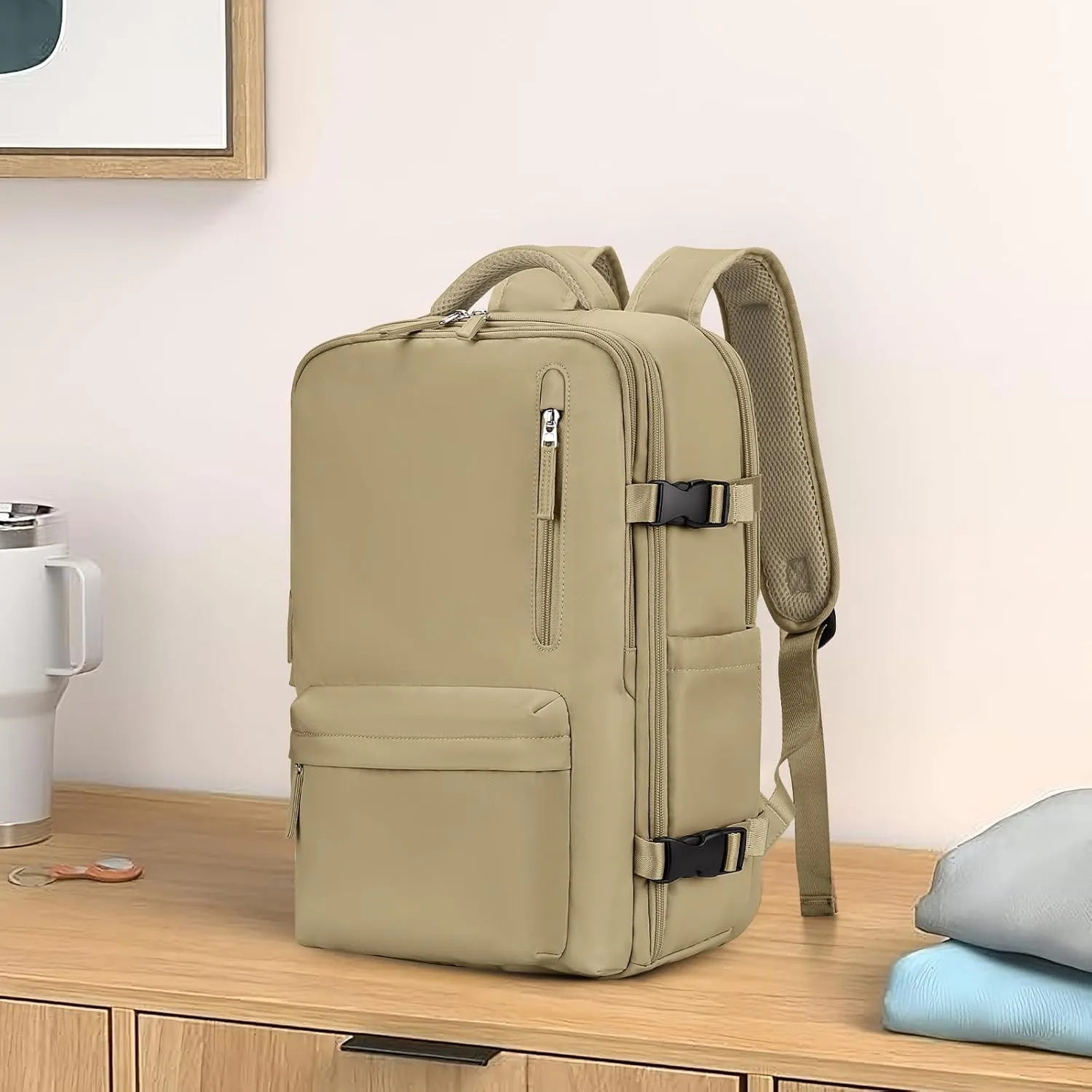 WONHOX Large Travel Backpack Carry on Flight Approved Laptop Work Business Backpack for Women Men Mochila de Viaje