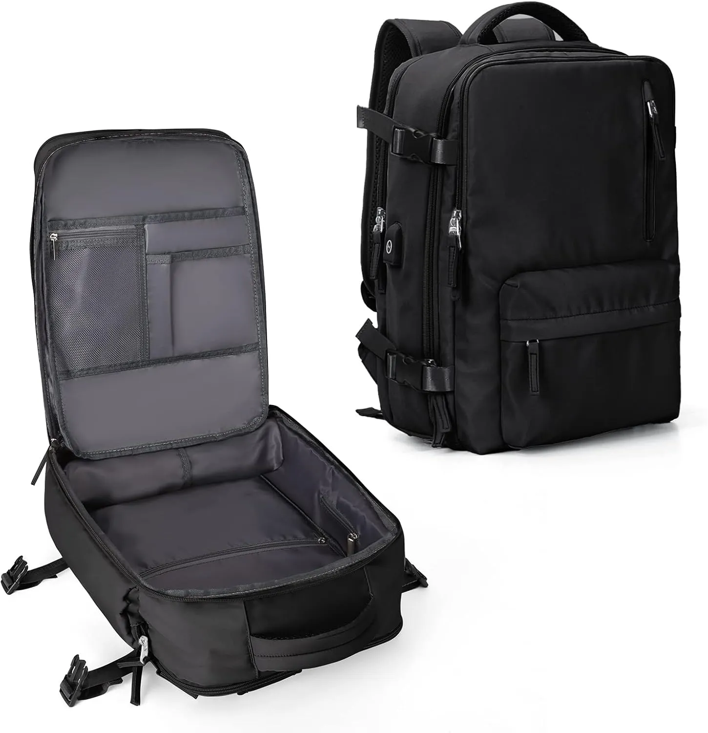 WONHOX Large Travel Backpack Carry on Flight Approved Laptop Work Business Backpack for Women Men Mochila de Viaje