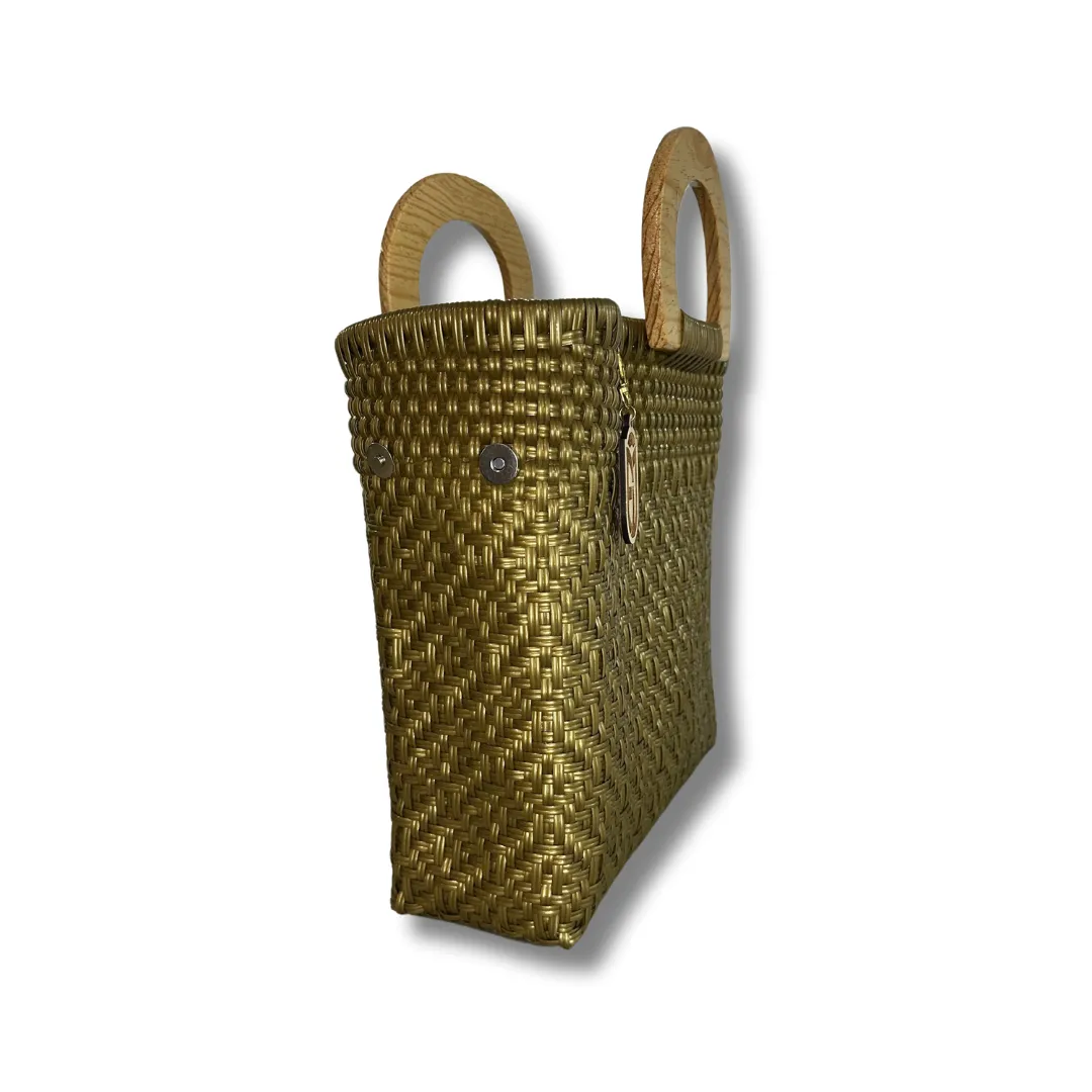 Wood Handle Tote