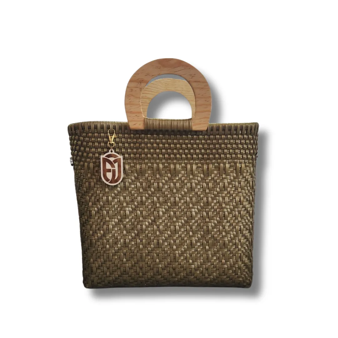 Wood Handle Tote