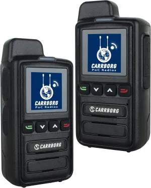 X13 Lite Global 4G Walkie Talkie Long Range with 1-Year Free Data | Nationwide Unlimited Range Two Way Radios & Type-C Battery with SIM Cards（2 Pack）