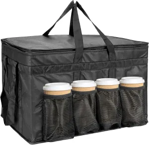 XXX-Large Insulated Collapsible Cooler Bags with Zipper Closure,Reusable Grocery Shopping Bags Keep Food Hot or Cold
