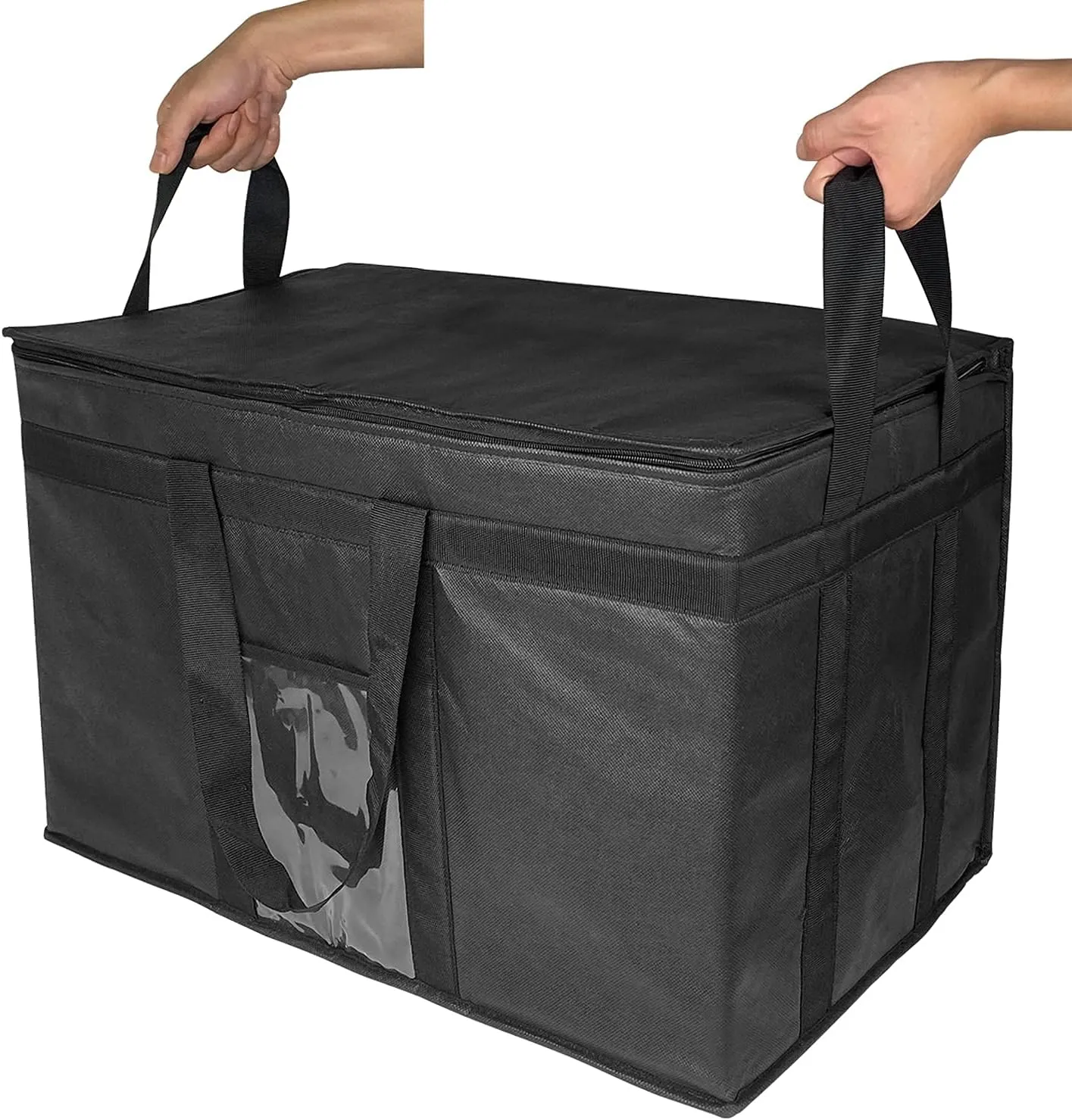 XXX-Large Insulated Collapsible Cooler Bags with Zipper Closure,Reusable Grocery Shopping Bags Keep Food Hot or Cold