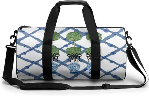 Yellow Lemons Pattern Fitness Bag Waterproof And Stain Resistant Suitable for Unisex