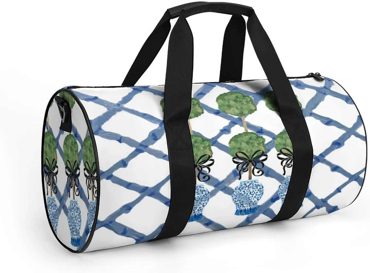 Yellow Lemons Pattern Fitness Bag Waterproof And Stain Resistant Suitable for Unisex