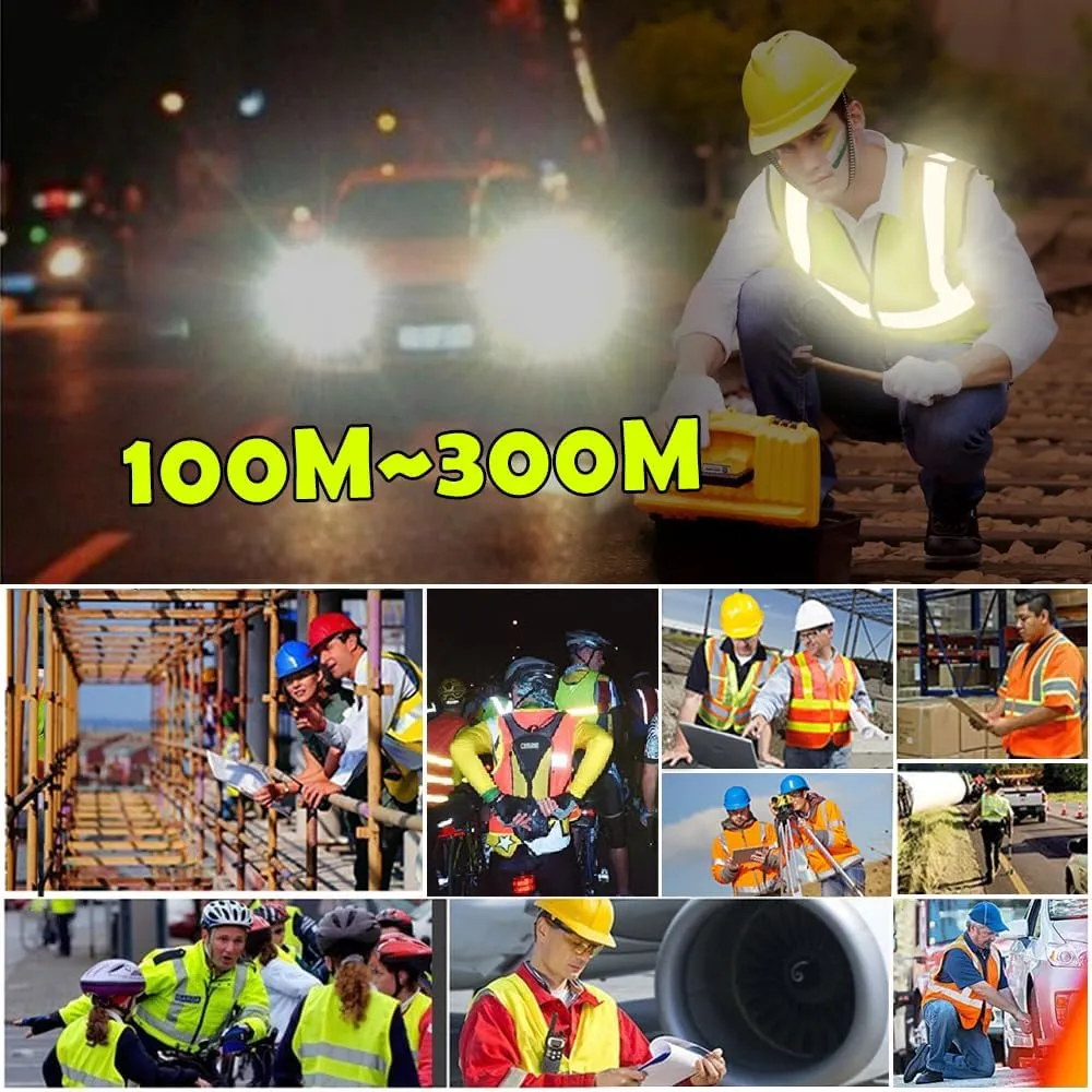 YOWESHOP High Visibility Safety Vest Customize Logo Hi-vis Reflective Protective Vest