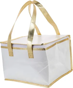 Zerodeko 1pc Insulated Food Bag Cake Packing Bag for Picnics and Parties Heat Preservation Storage with Zipper and Portable Design Double