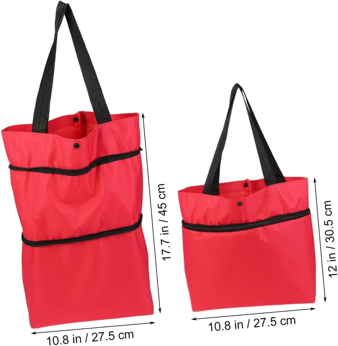 Zerodeko Collapsible Shopping Cart Lightweight Folded Bag for Car for Grocery Shopping Gym Travel and Outdoor Activities Convenient Storage