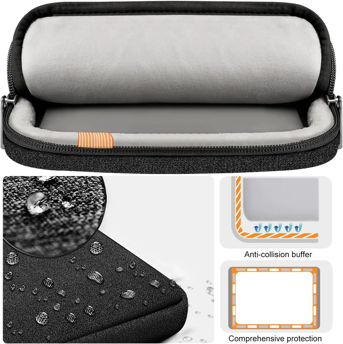 ZINZ Laptop Case 15 15.6 16 inches Sleeve Slim Briefcase Spill-Resistant Handbag for Most Popular 15" 15.6" 16" Notebooks，B01K01